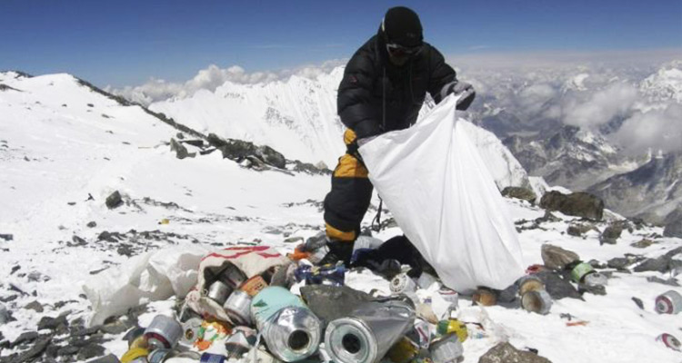 3,000-kg garbage collected from Mt Everest