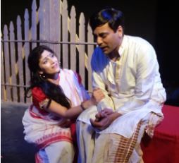 Devadas (Sridhar Pola) with Chandramukhi (Sugandha Gopal)