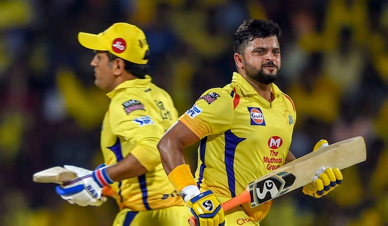 Dhoni, Raina & spinners take CSK to top of table
