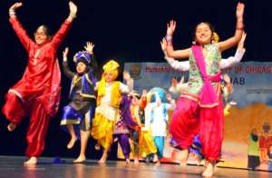 Bhangra by boys and girls