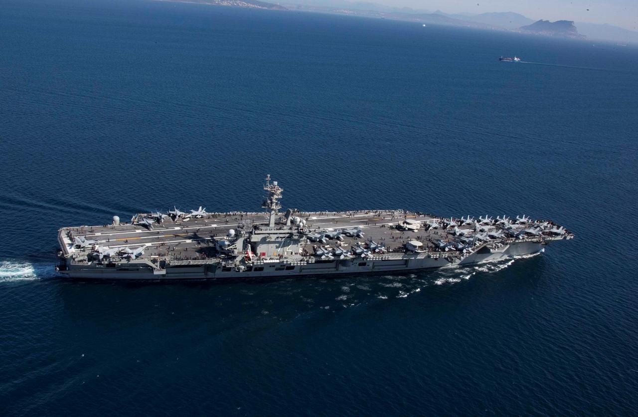 US deploys carrier strike group to send "clear message" to Iran