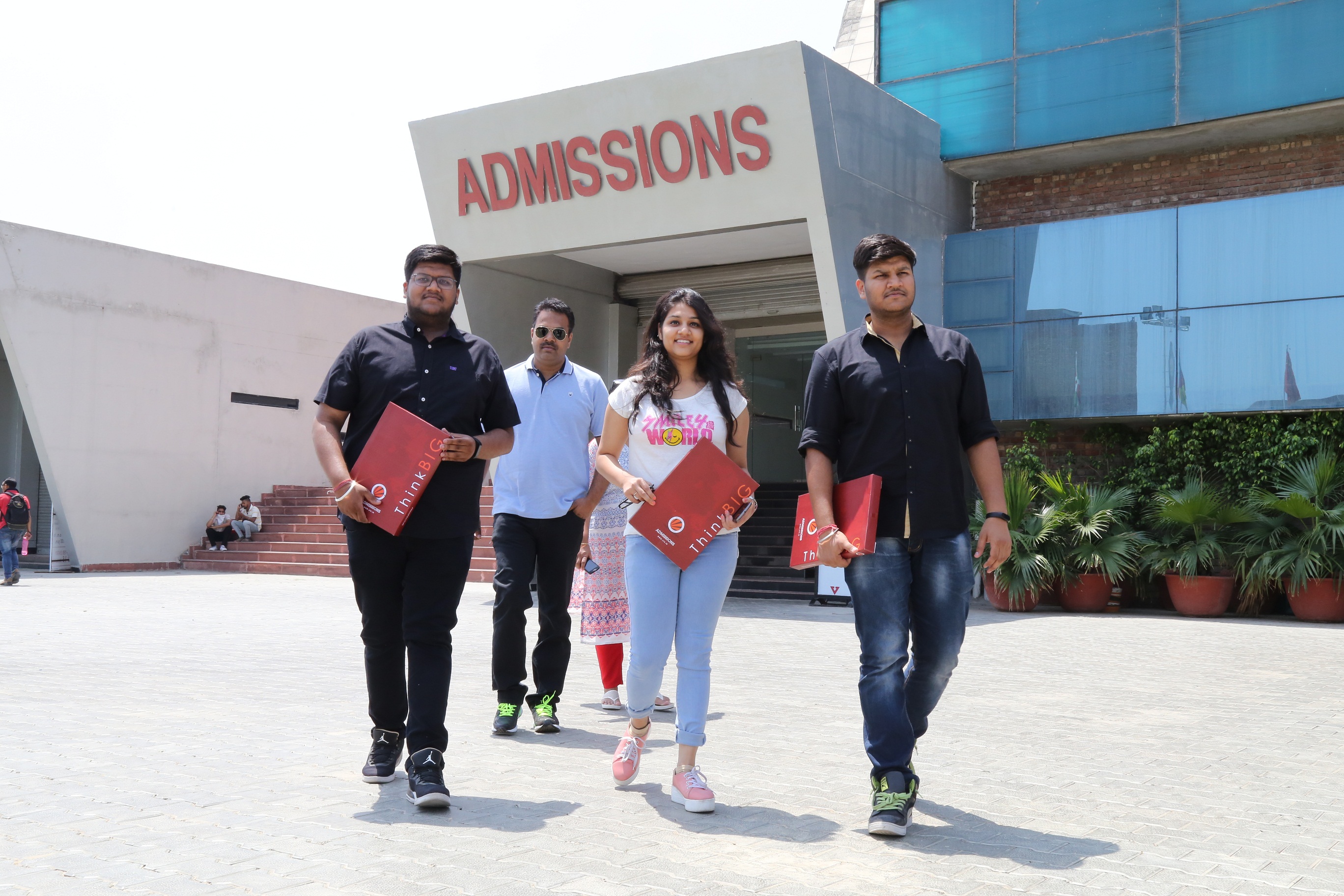 Students are looking jubilant on availing scholarship before June 30 at LPU campus