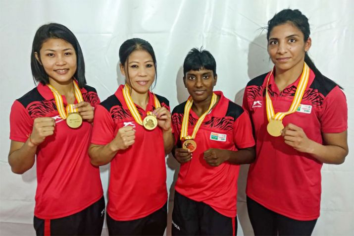 Mary Kom, Simranjit win gold as Indian boxers grab nine medals in President's Cup