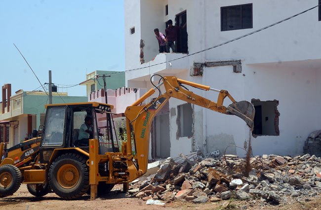 Illegal construction razed, Rs 24 cr land reclaimed by Noida Authority