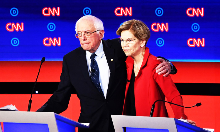 Warren and Sanders vs moderates: Liberals under fire in 2nd debate