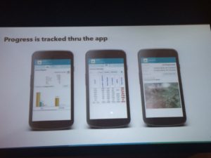 A mobile app to track the progress of action plans