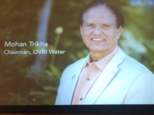 Mohan Trikha, Chairman of OVBI Water
