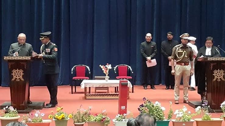 R K Mathur sworn in as Ladakh LG
