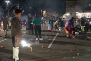 Children Enjoying Firecrackers