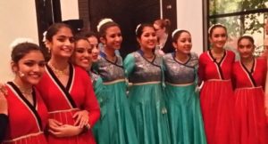 Canadian girls performing Kathak at MFA