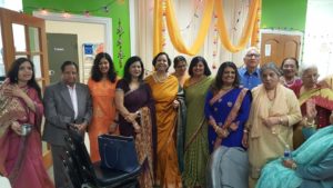 Santosh Kumar with staff members