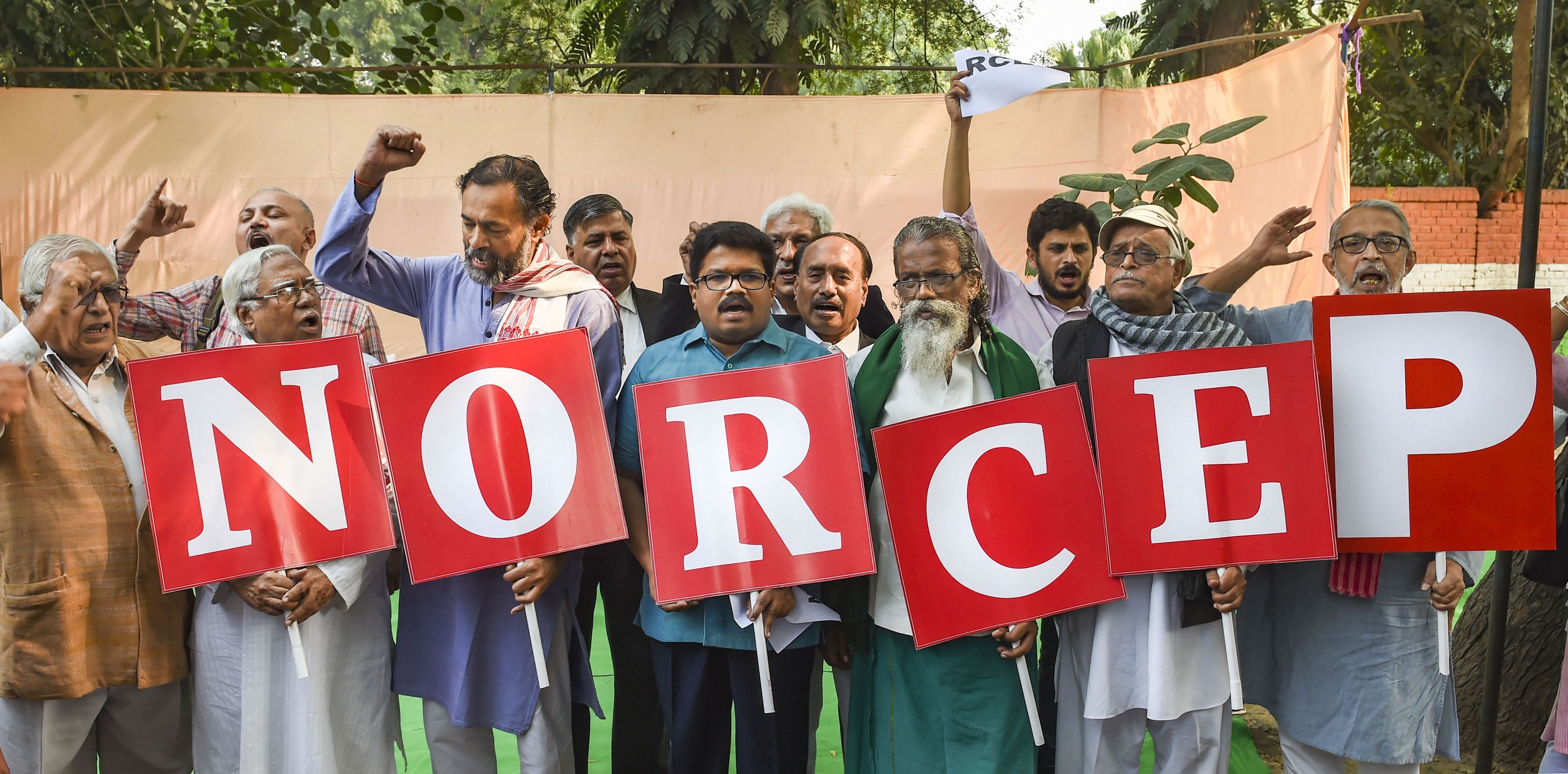 AIKSCC protest in Delhi
