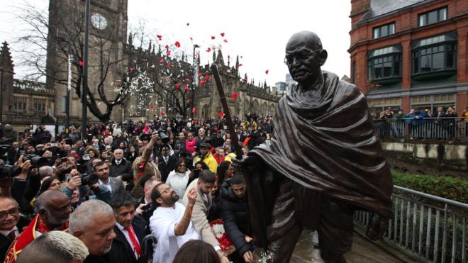 UK's newest Gandhi statue unveiled in Manchester