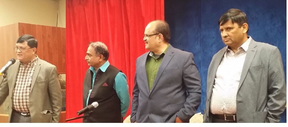 Kanchan Banerjee with Ras Bihari Gaur, Mahesh Dubey and Ved Prakash