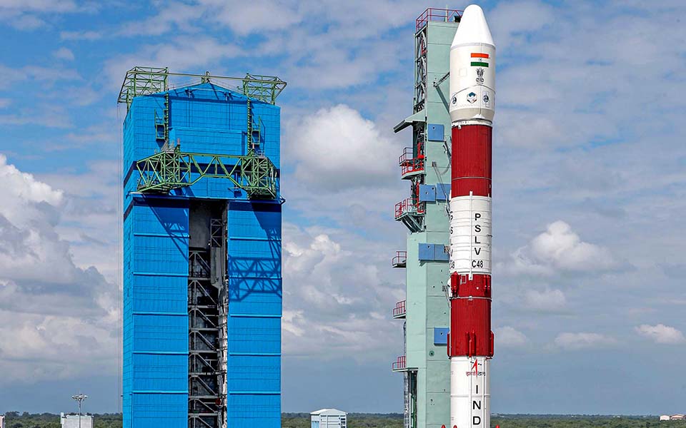 PSLV-C48 carrying RISAT-2BR1 lifts off from Sriharikota