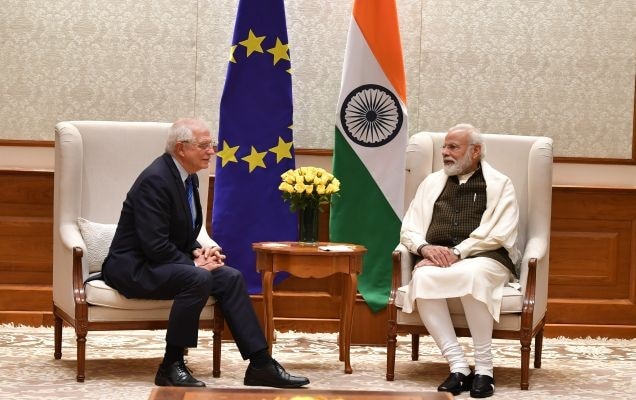 EU High Representative calls on PM Modi