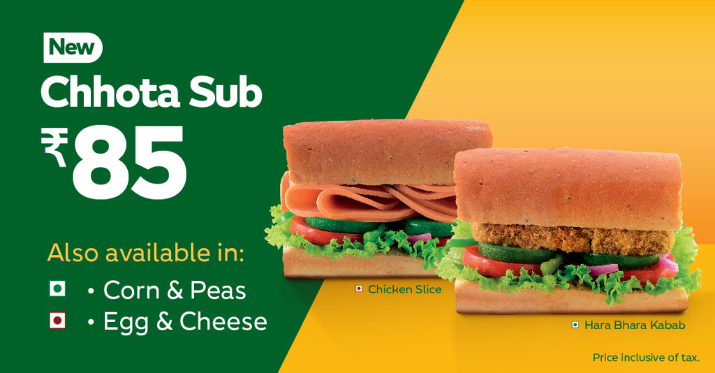 Bay area subway releases limitedtime ‘Taste of India’ menu IndiaPost