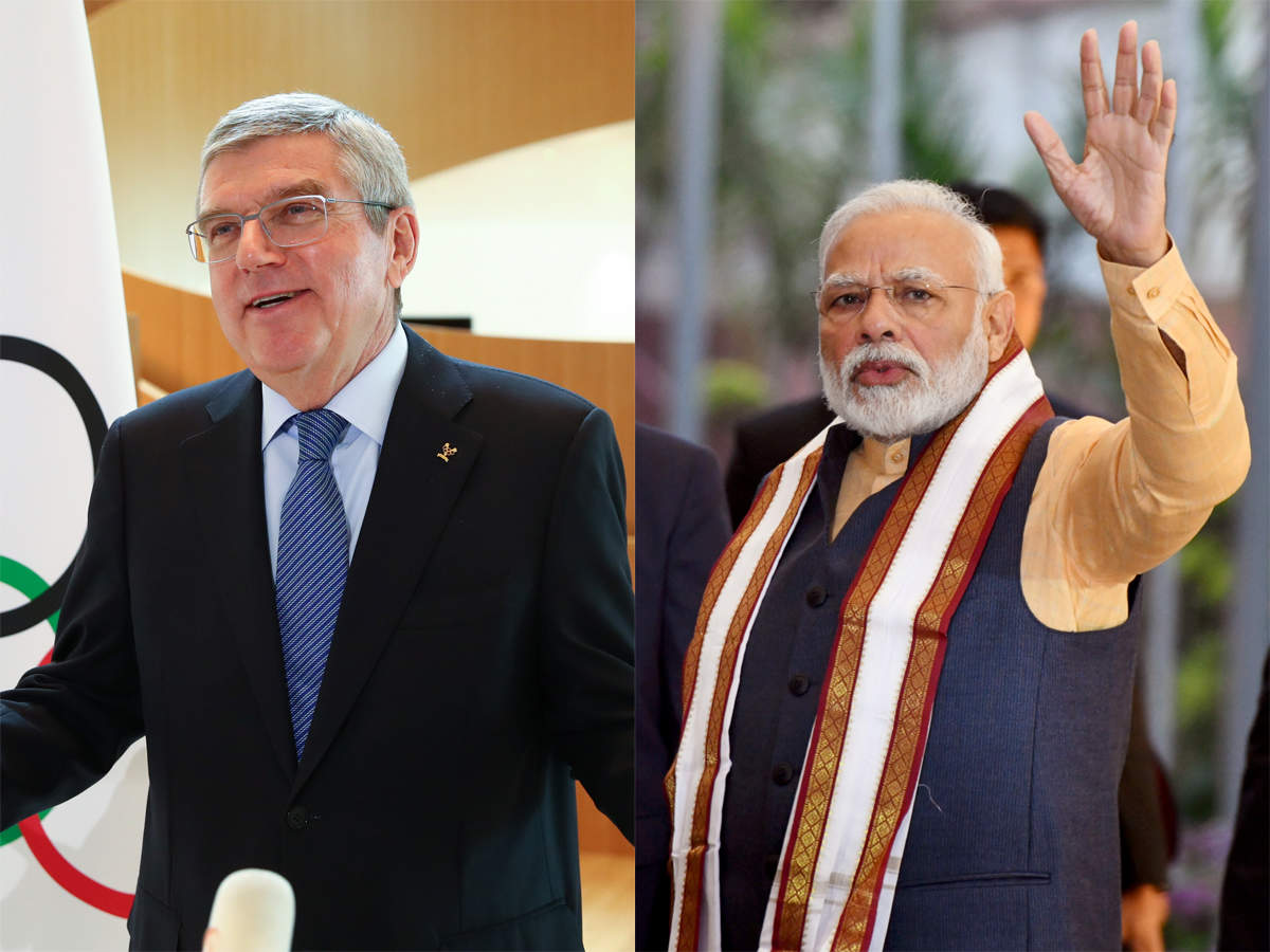IOC president thanks PM Modi for support to Olympics