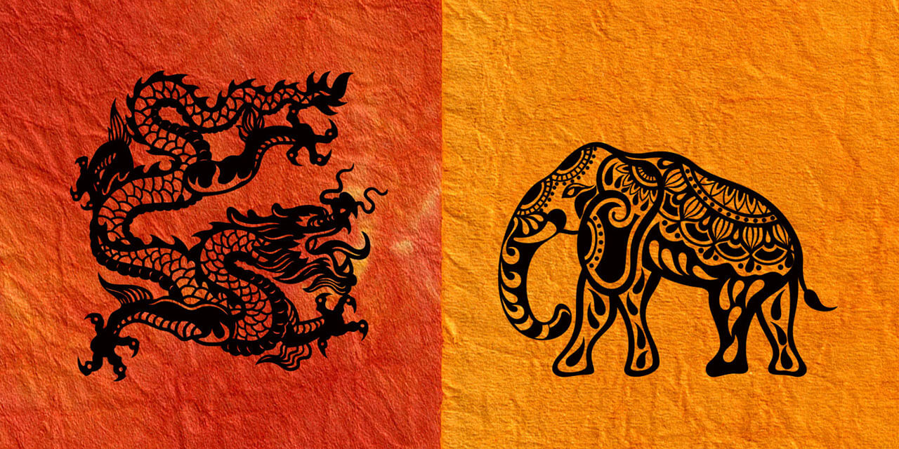 India has often been compared to Elephants while China is often compared to Dragons. When we compare the two animals, Elephants are real or Sattology