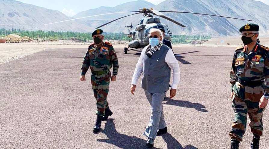 PM visits forward location in Ladakh amid tension with China 