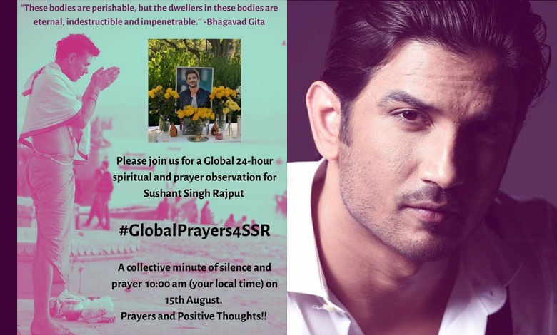 Global prayer meet for Sushant on Independence Day
