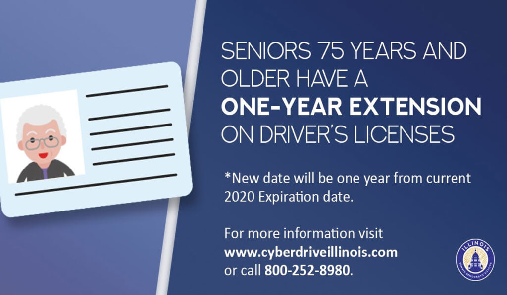 Illinois Drivers 75 and older, get automatic one-year license extension