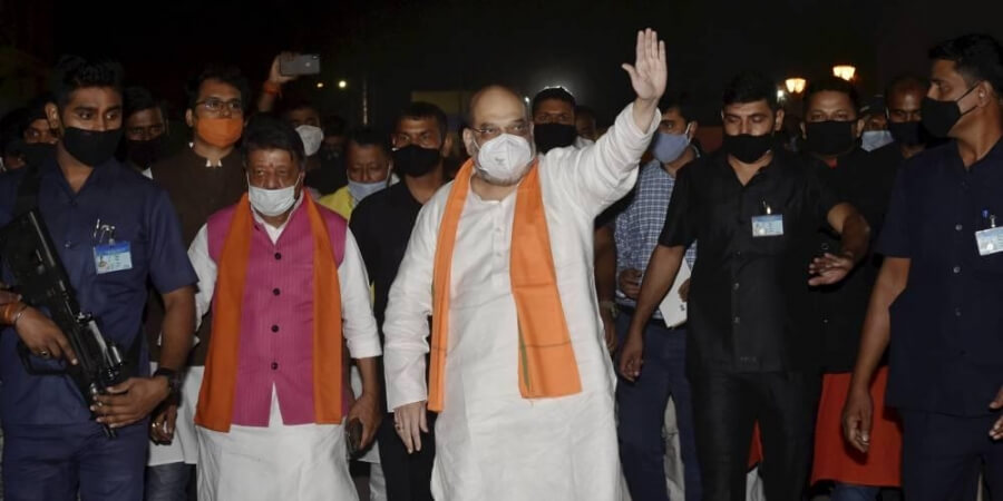 Amit Shah arrives in West Bengal for 2-day visit