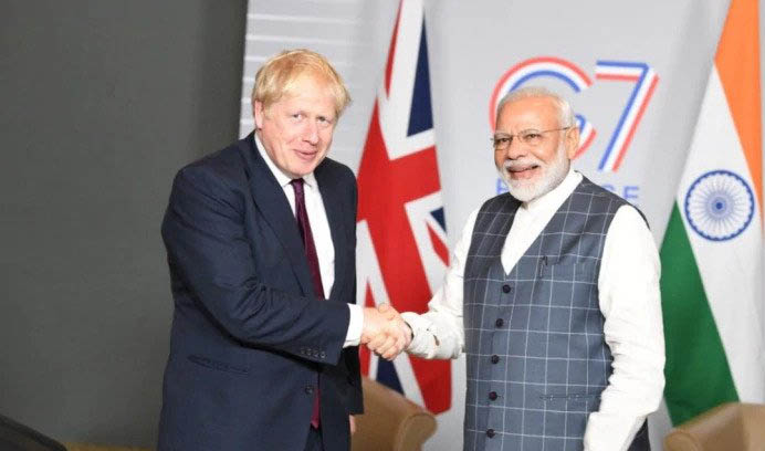 PM Modi, UK PM Johnson discuss shared desire to impart 'quantum jump' to India-UK partnership MEA