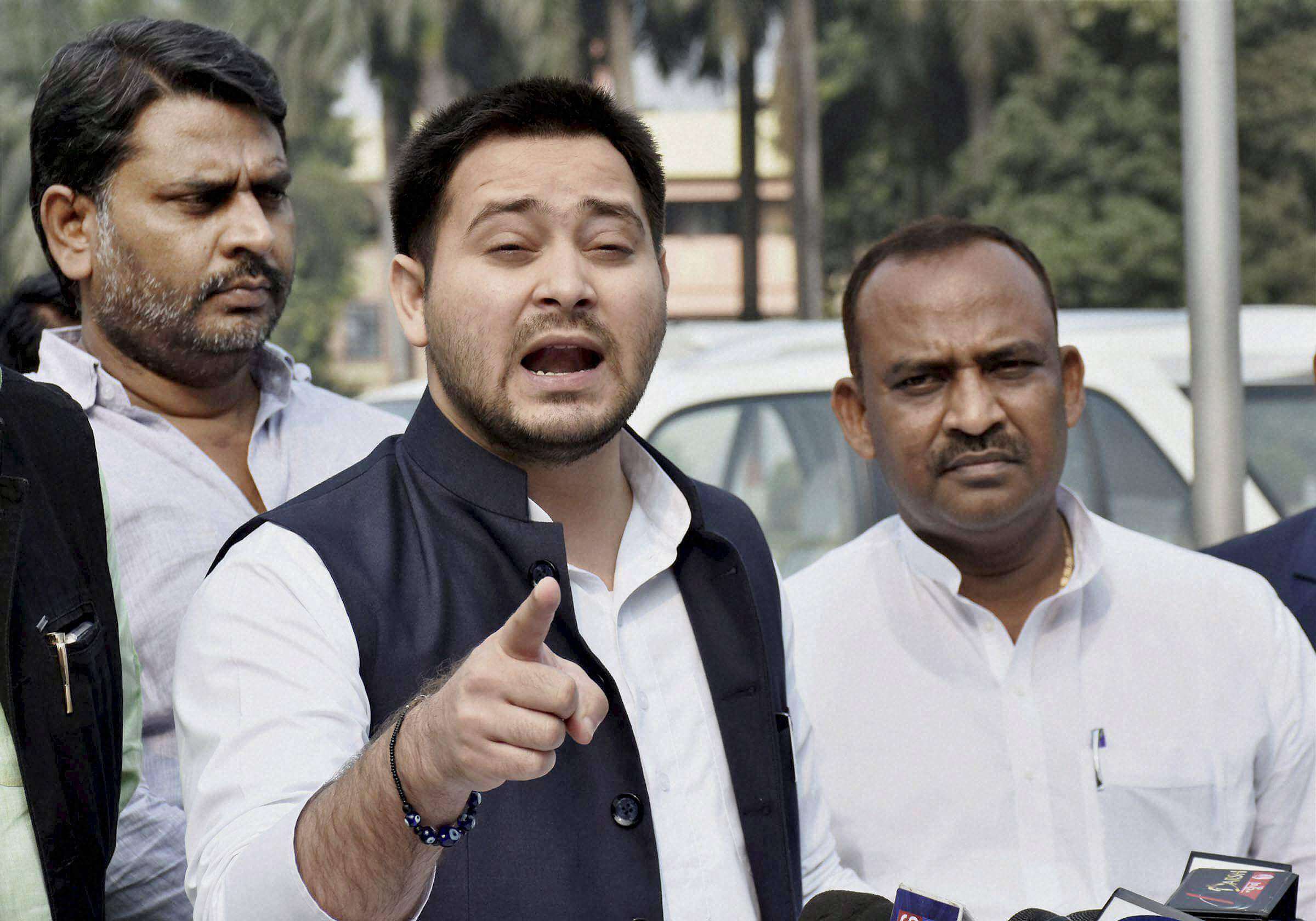 Tejashwi may dislodge Nitish with thumping win Predict some exit polls