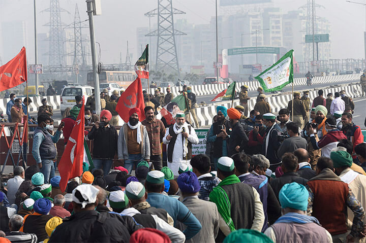 Farmers protest in Delhi
