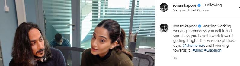Here's how Sonam Kapoor is prepping for 'Blind'