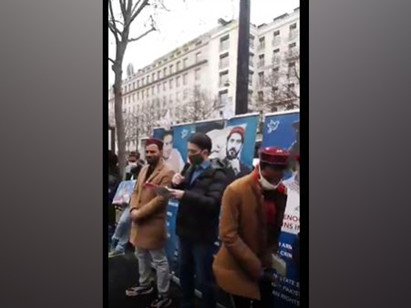 Pashtun rights movement holds protest outside Pakistan Embassy in Paris