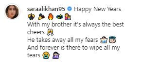 Sara Ali Khan sends New Year wishes to fans, channels sibling love in poetic styles
