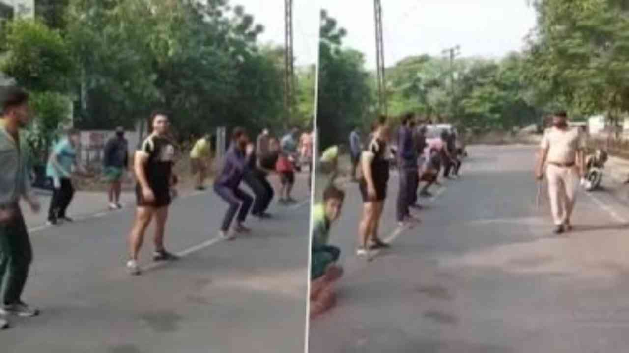 COVID-19 Lockdown flouters made to do sit ups as punishment in Ambala