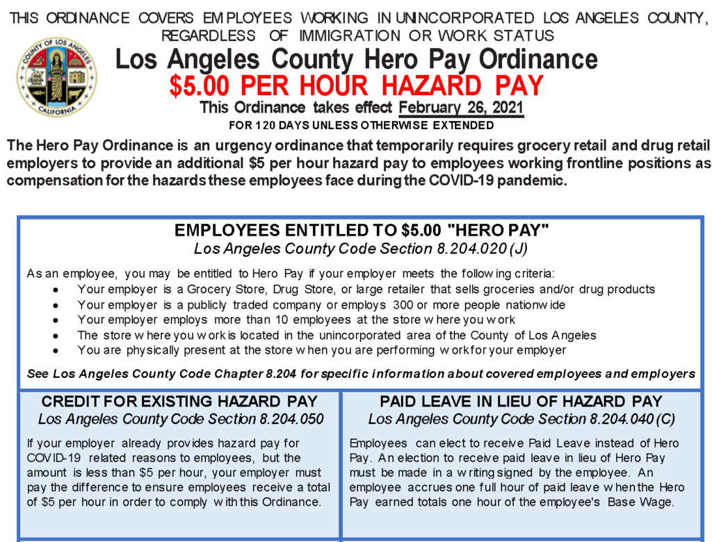 Hero Pay ordinance passed in LA County IndiaPost NewsPaper