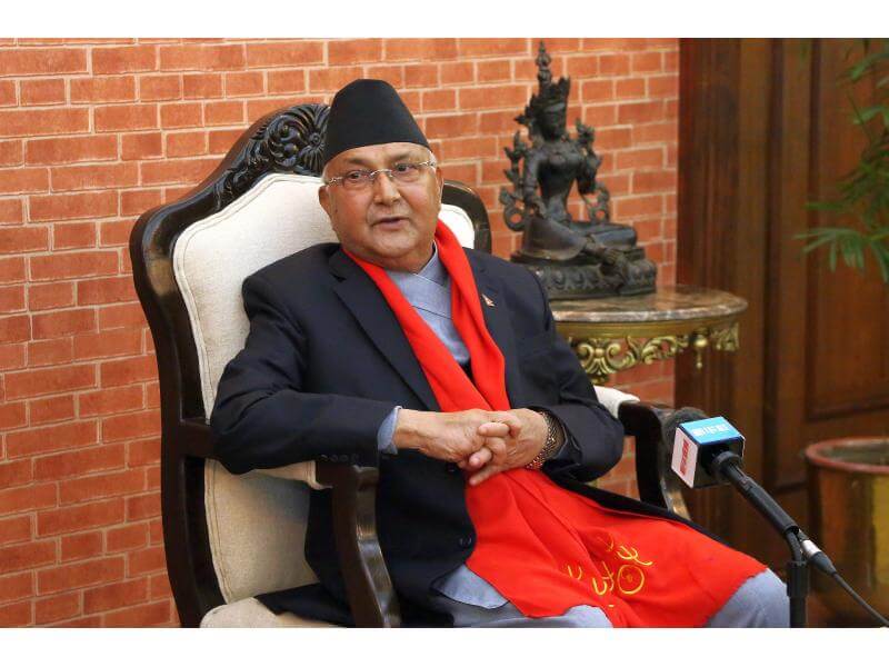 Nepal's Oli government slips in minority