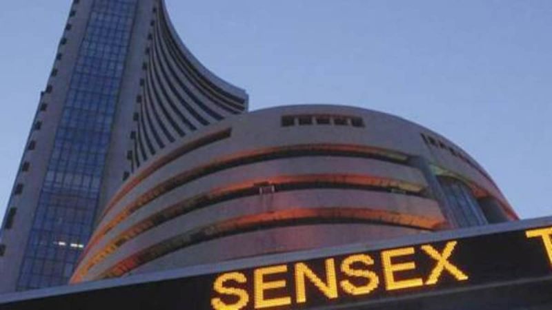 Equity indices trade lower, Adani Ports down 17 pc