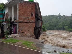 flashflood-like situation in Dharamsala.