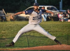 Pitching for Mystic Schooners in NECBL