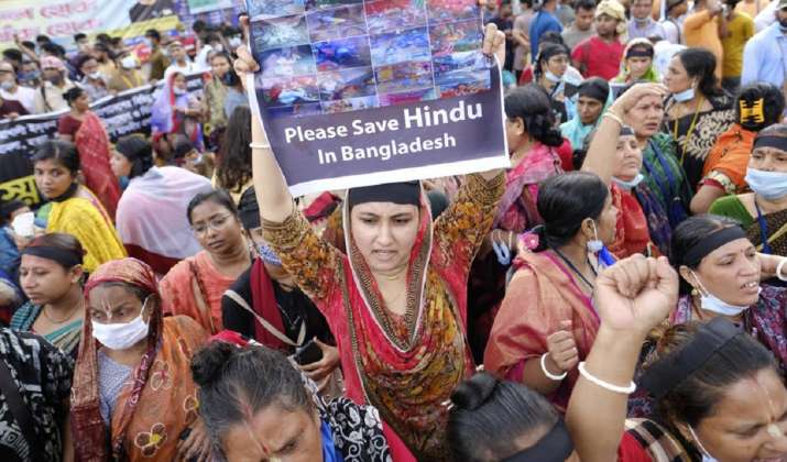 Protests in Bangladesh against communal violence