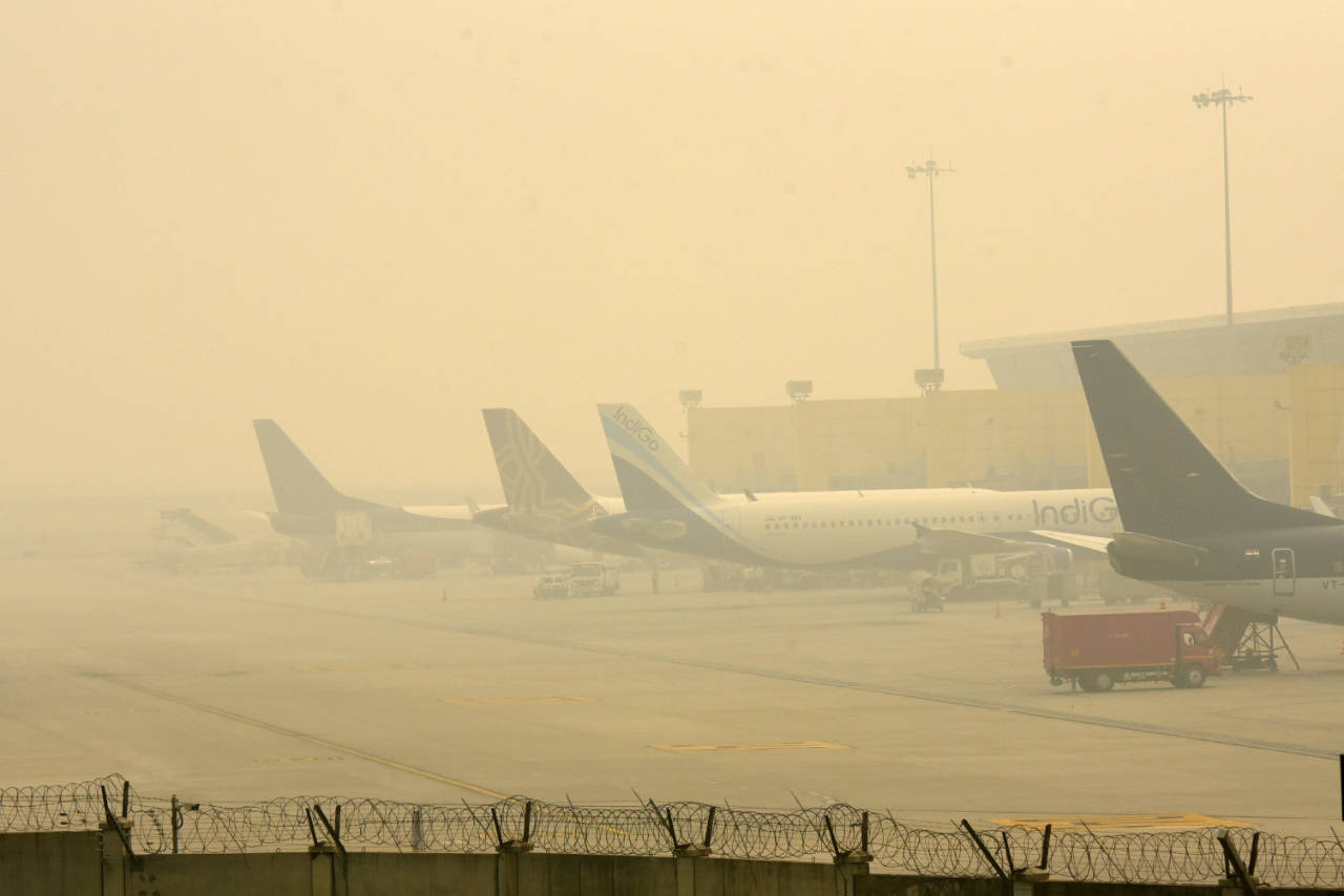 Flight operations at Delhi airport normal despite low visibility