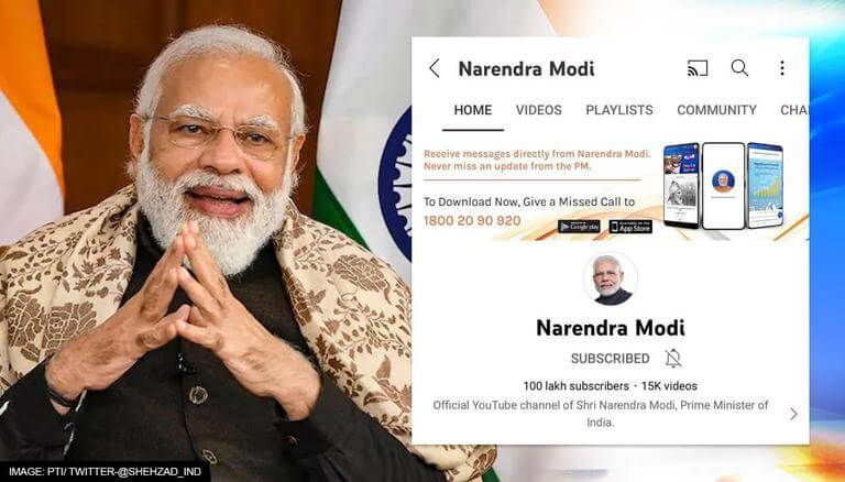 PM Modi's  channel crosses 1 cr subscribers; highest among global  leaders - IndiaPost NewsPaper