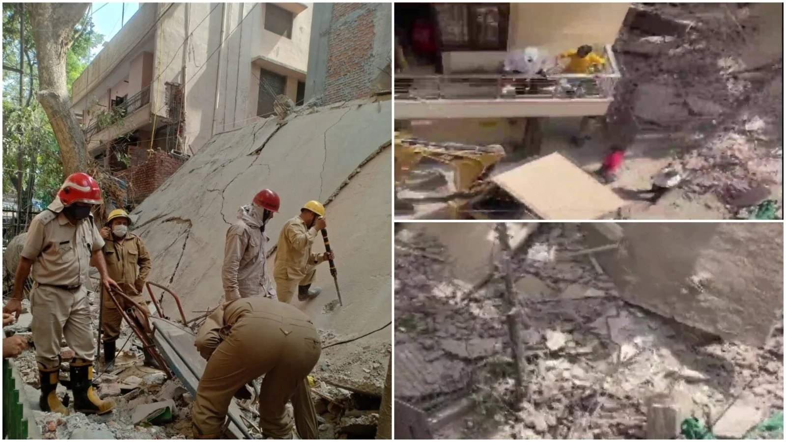 5 labourers trapped as house collapses in Delhi