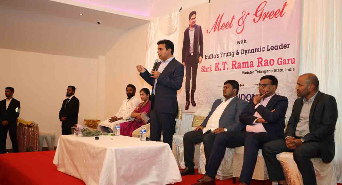 KTR seeks Indian diaspora's support for development of Telangana