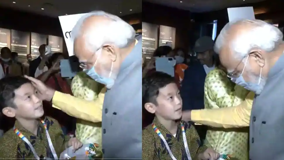 PM Modi interacts with children in Tokyo, impressed a kid's fluency in Hindi