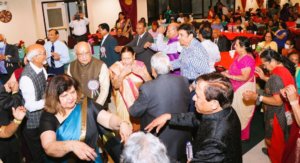 USP Members enjoying Garba Dance