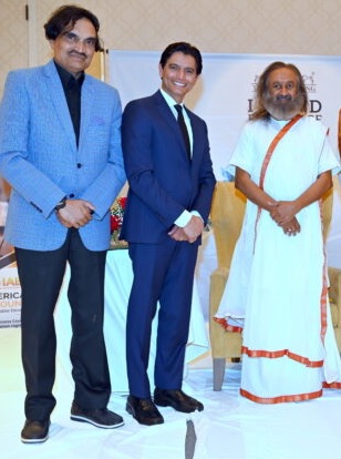 Sri Sri Ravishanker with Keerthi Ravoori and Dr Reddy