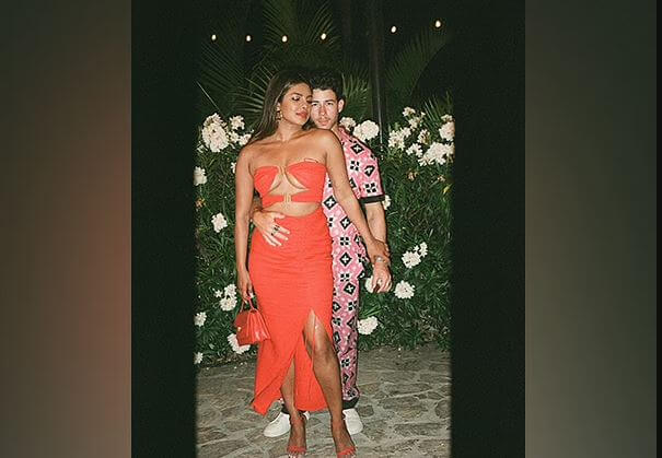 Nick Jonas drops hot picture with his 'lady in red' Priyanka Chopra