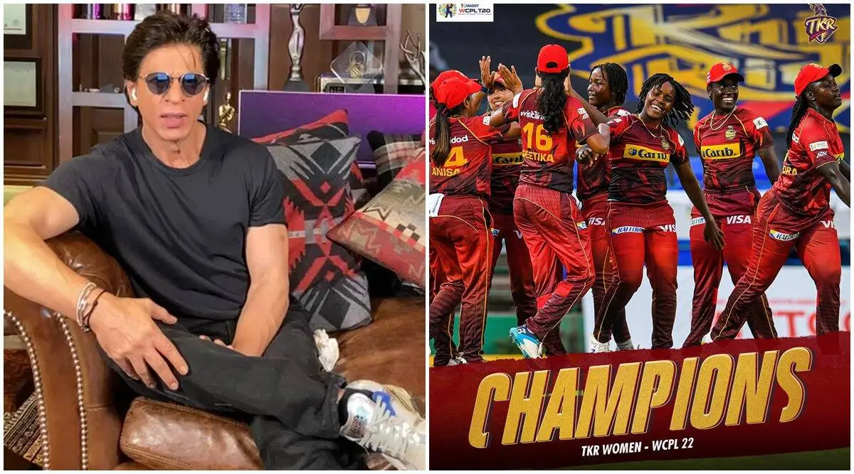 Shah Rukh Khan, Aryan Khan celebrate as their team Trinbago Knight Riders wins Women's Caribbean Premier League title