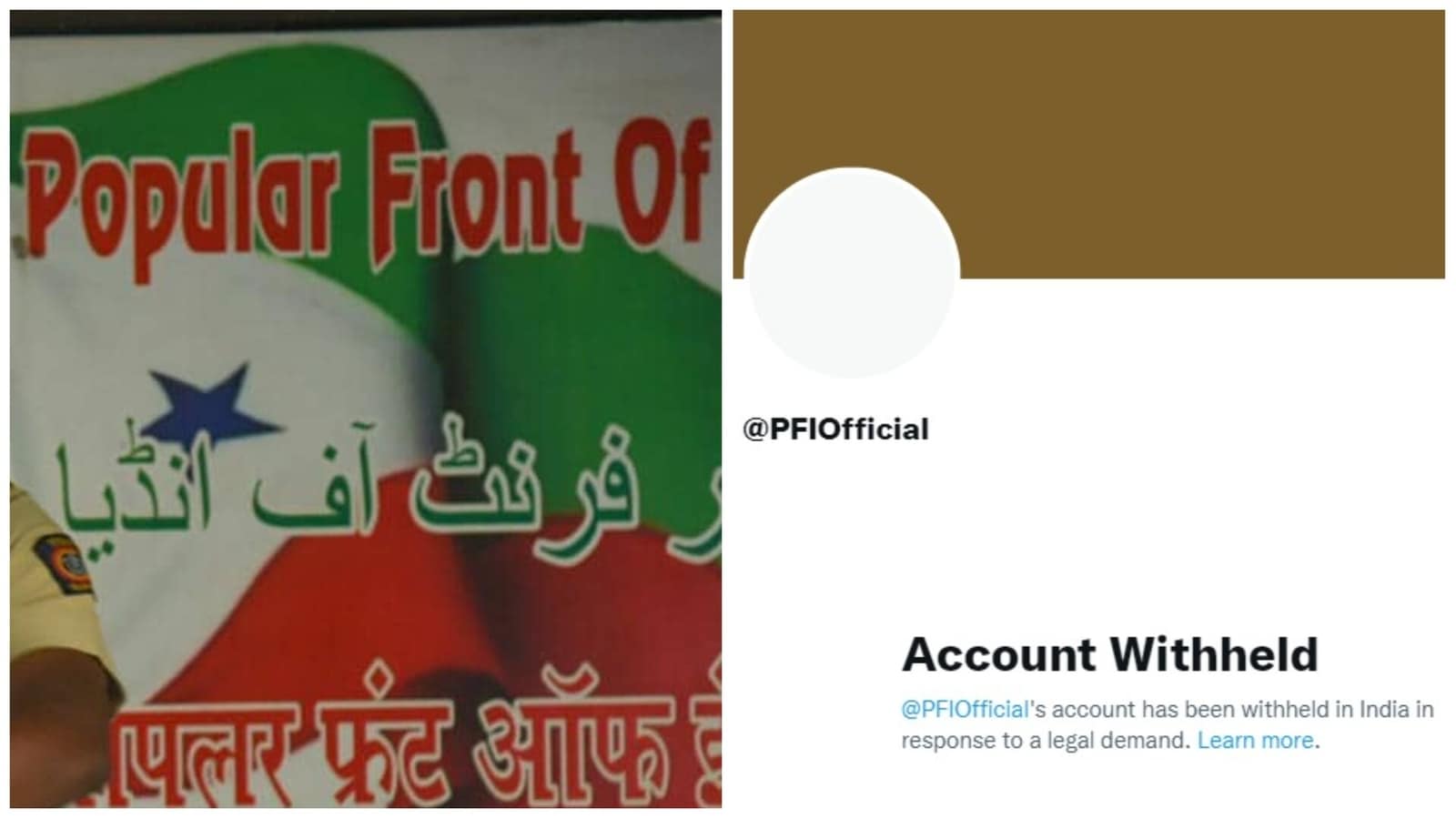Twitter account of Popular Front of India withheld in India